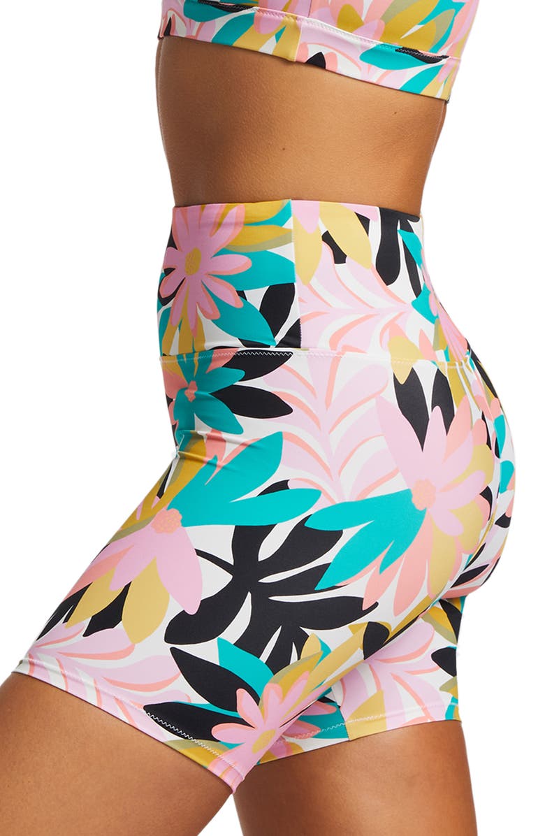 Billabong Floral Bike Shorts, Alternate, color,