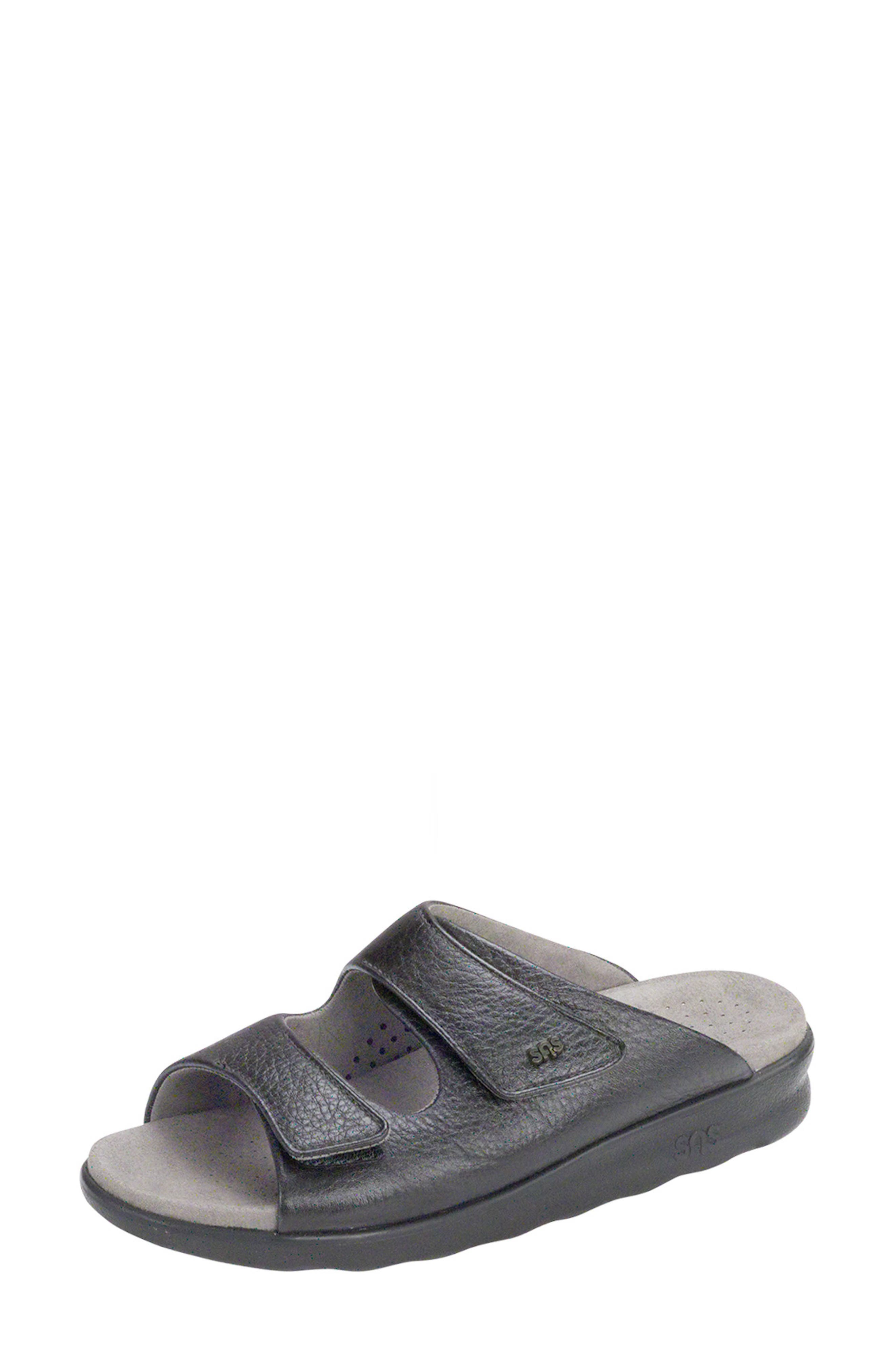 SAS Cozy Slide Sandal, Alternate, color, Black