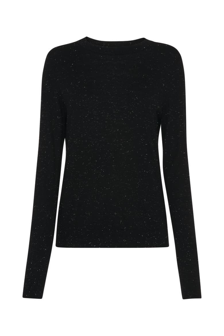 Annie Sparkle Knit Top, Alternate, color, Black