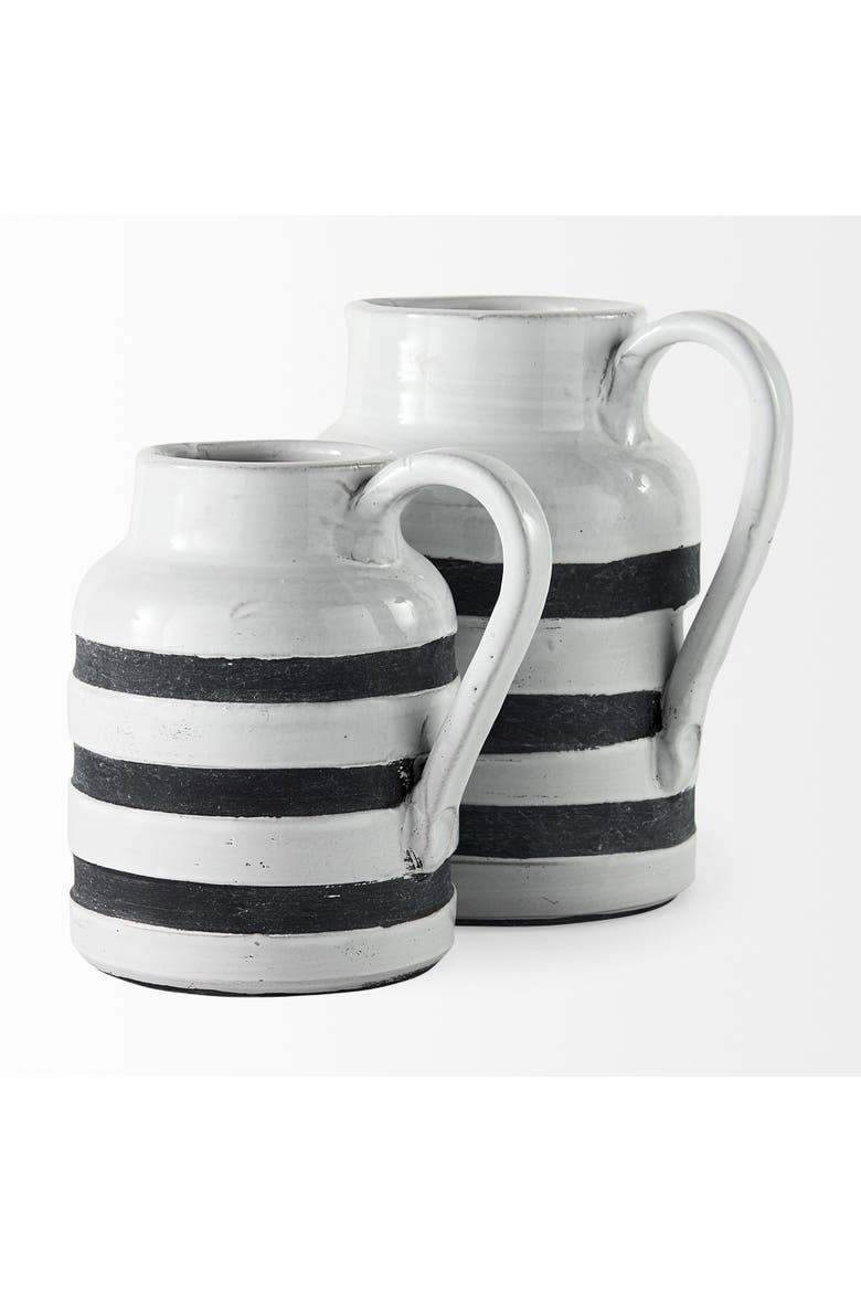 Harmon II  Large Ceramic Jug, Alternate, color, Black