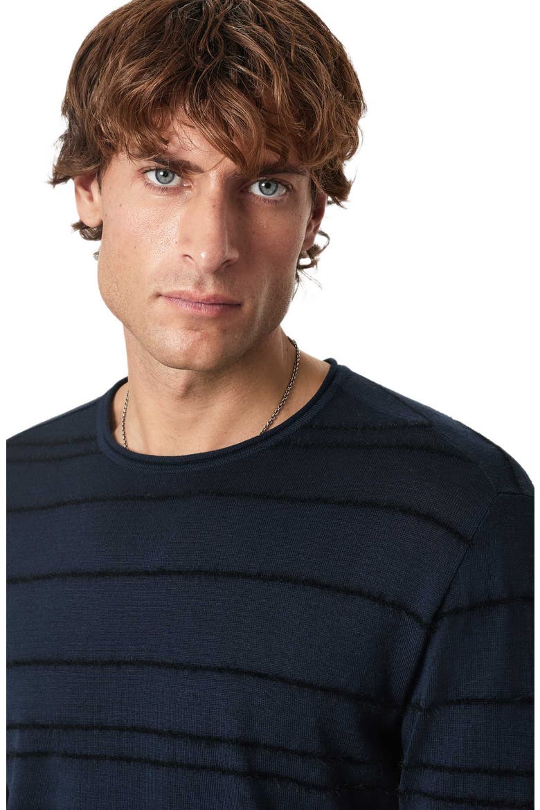 Everly Texture Stripe Sweater, Alternate, color, NAVY