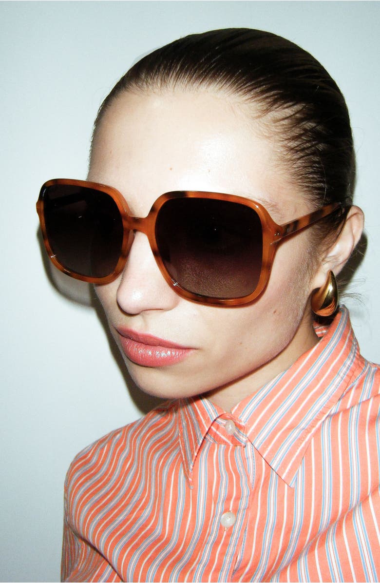 Reality Eyewear Della Spiga Oversized Sunglasses, Alternate, color, Vintage Turtle