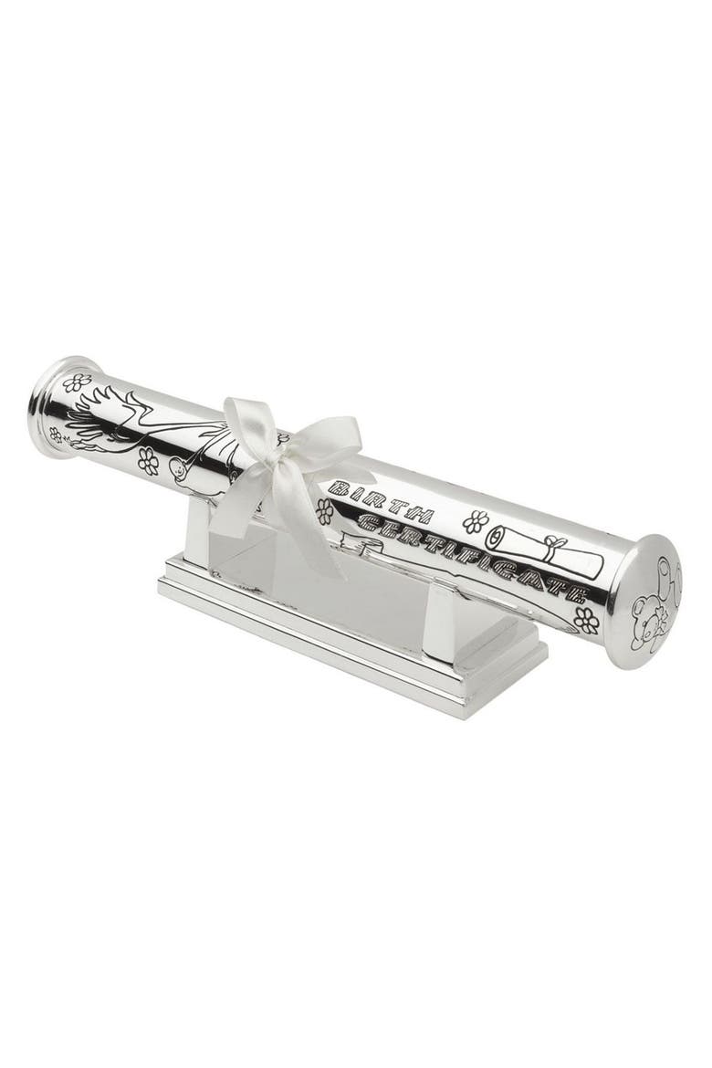 Birth Certificate Holder, Main, color, SILVER