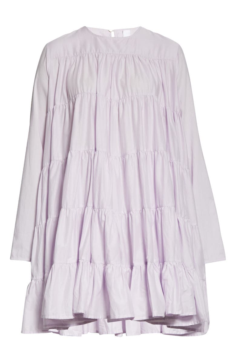 Merlette Soliman Tiered Long Sleeve Dress, Alternate, color,