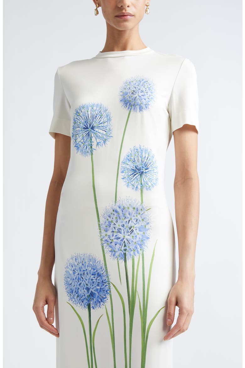 Allium Stretch Jersey Dress, Alternate, color, BLUE/ WHITE