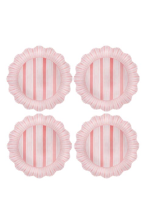 Cabana Set of 4 Melamine Dinner Plates