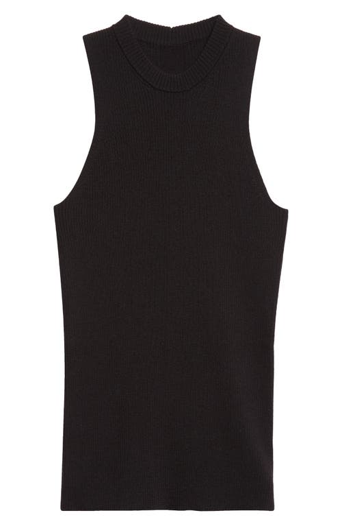 Rick Owens Maglia Wool Rib Tank In Green