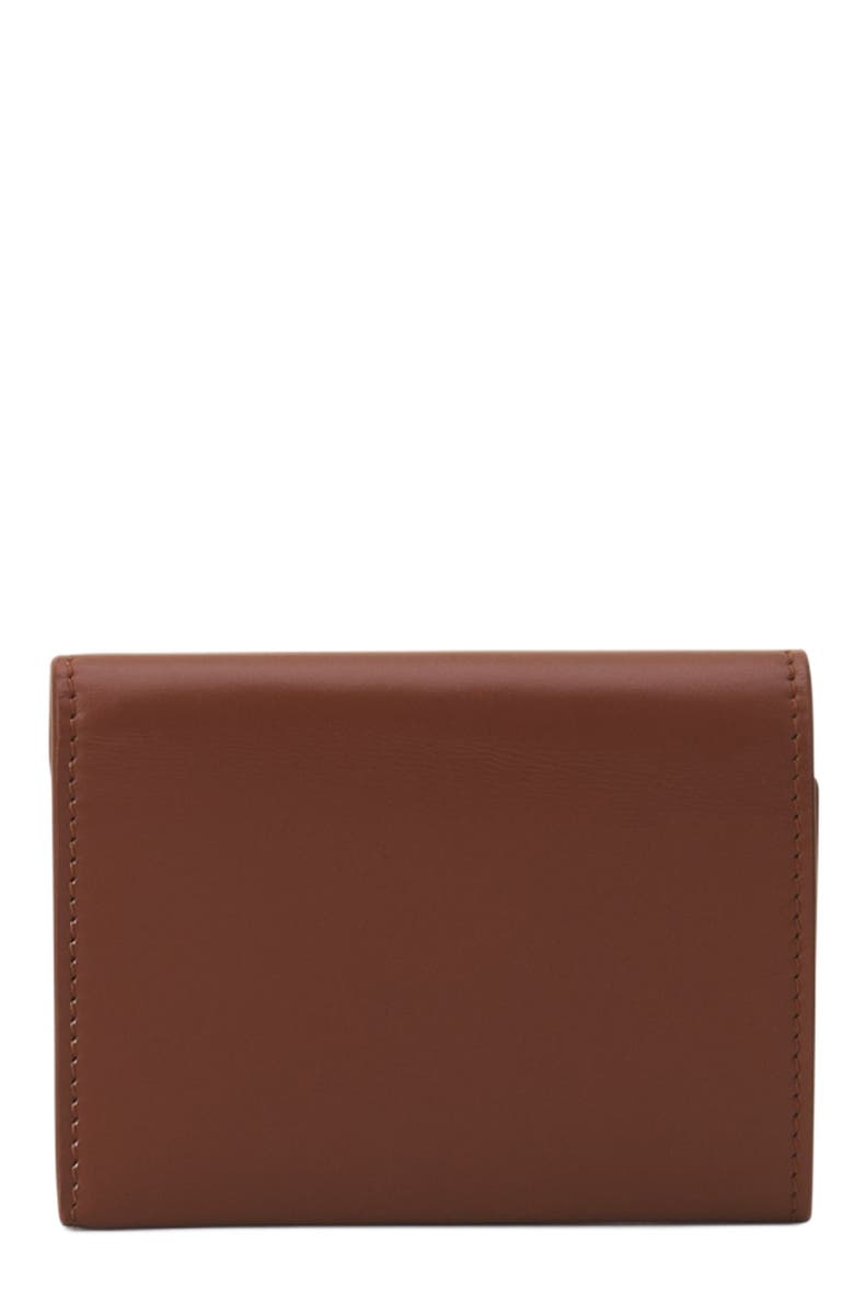 Lanvin Concerto Arpège Leather Wallet, Alternate, color, Chestnuts