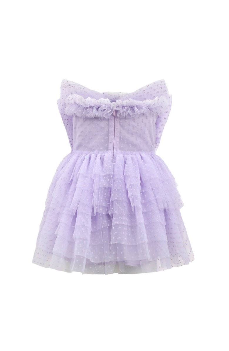 Lola + The Boys Dream Bow Mini Tulle Dress, Alternate, color, 