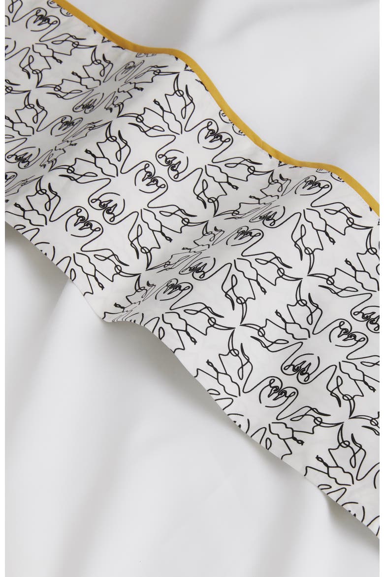 Swn Monogram Sheet Set, Alternate, color, Black & White