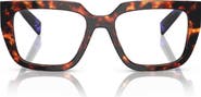 Prada 52mm Square Optical Glasses