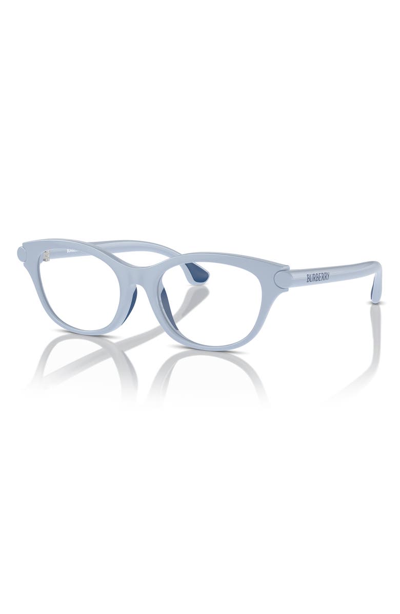 Burberry 45mm Square Optical Glasses, Alternate, color, Light Blue / Demo Lens