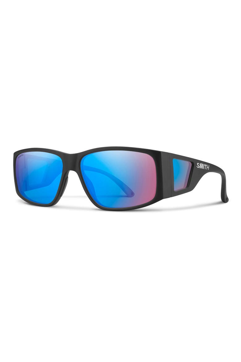 Monroe Peak 62mm Sunglasses, Alternate, color, MATTE BLACK / ROSE BLUE MIRROR