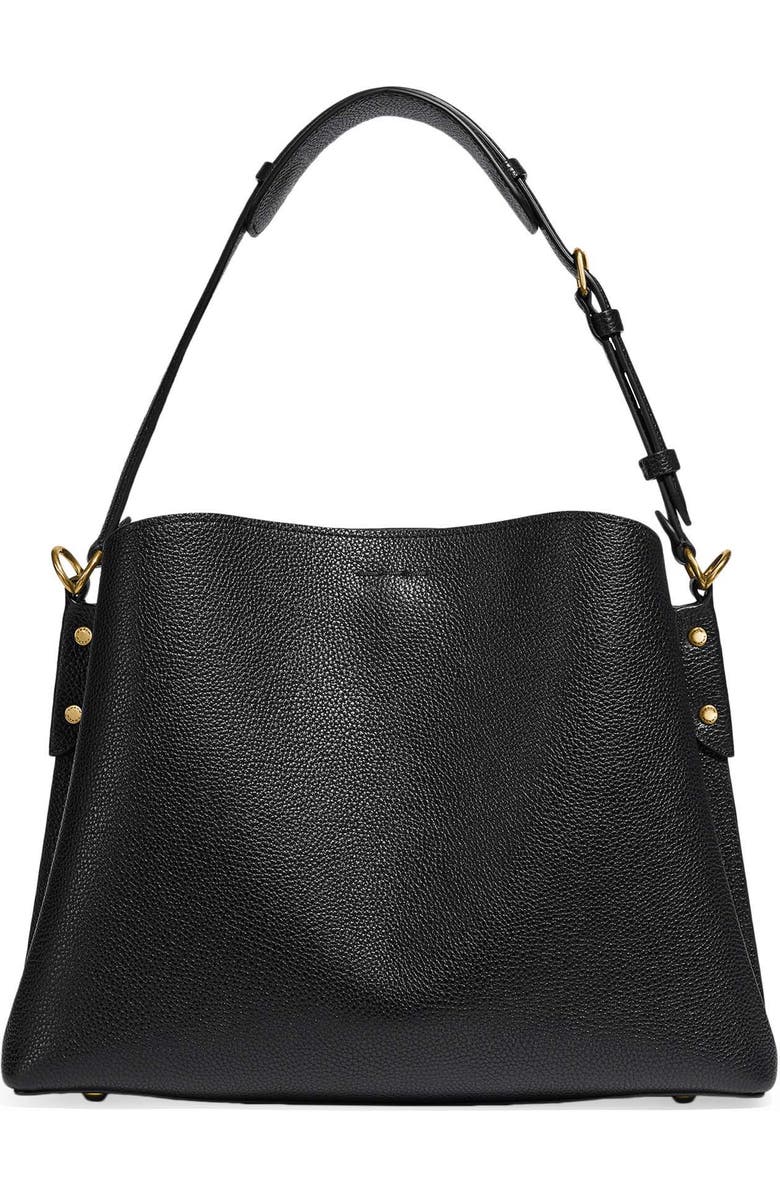 COACH Willow Pebble Leather Shoulder Bag, Alternate, color,