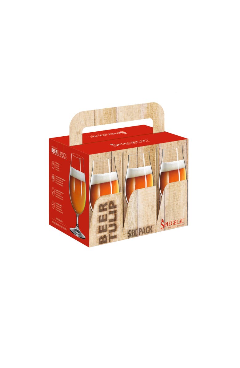 SPIEGELAU Tulip Beer Glass Set of 6, Alternate, color, Clear