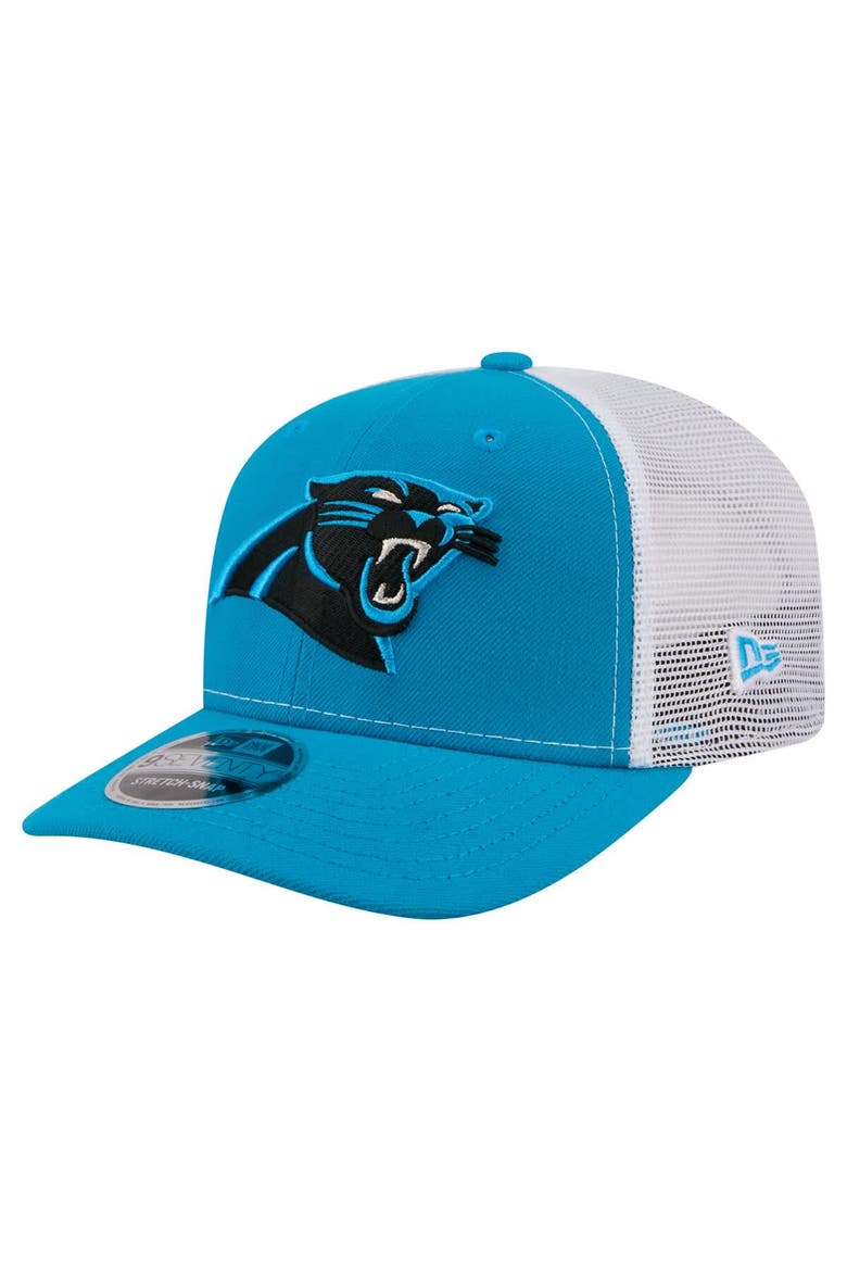 Men's New Era  Blue Carolina Panthers 9SEVENTY Trucker Adjustable Hat, Main, color, Blue