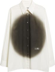 MM6 Maison Margiela Spray Dot Motif Button-Up Shirt