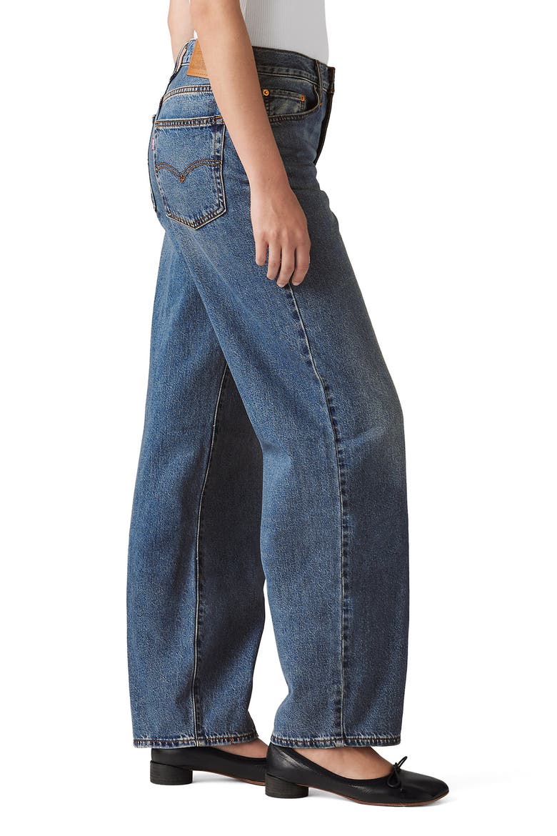 Baggy High Waist Wide Leg Dad Jeans, Alternate, color, SHES NICE