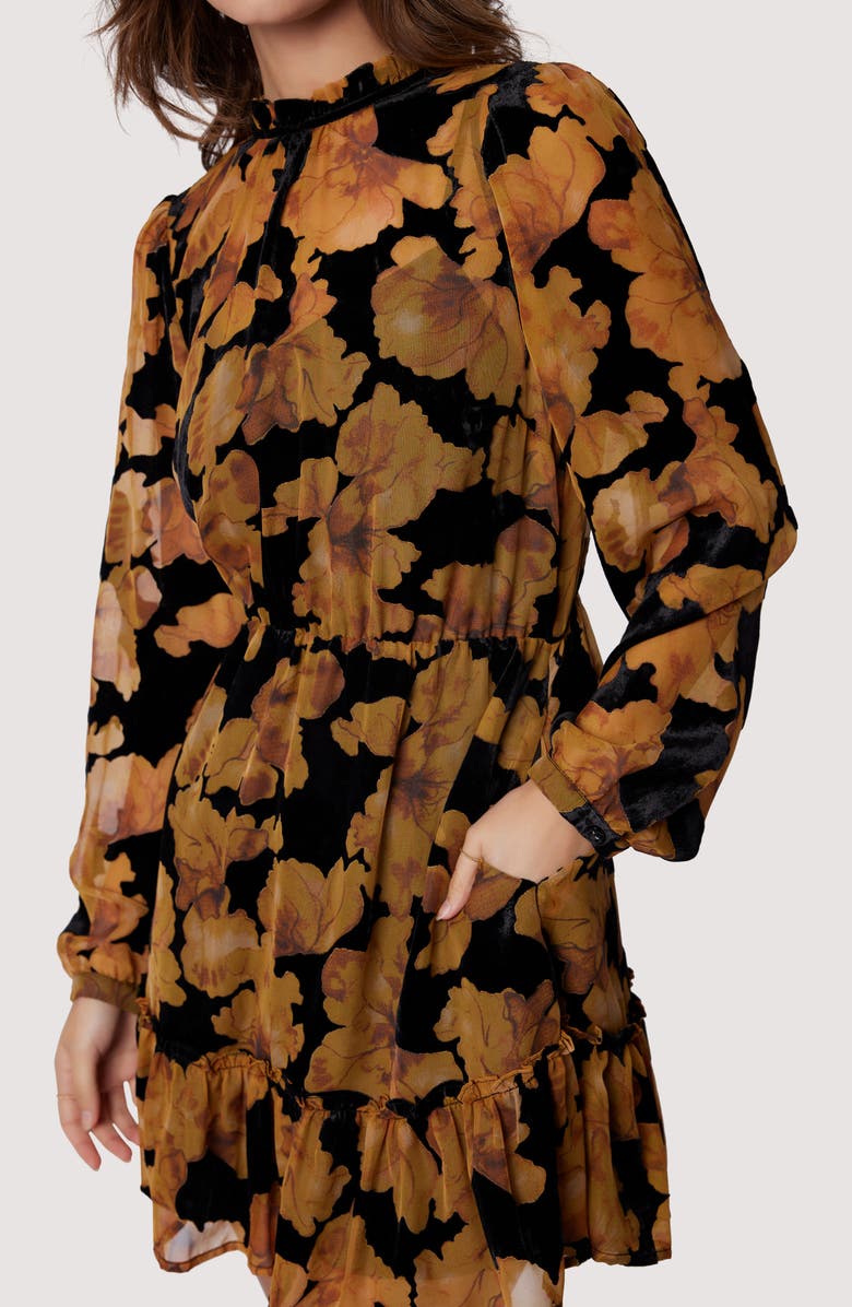 Lost + Wander Massimo Floral Long Sleeve Minidress, Alternate, color, 