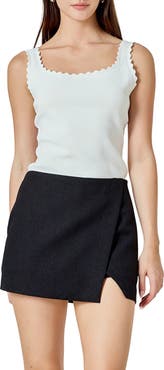 Endless Rose Scallop Knit Tank