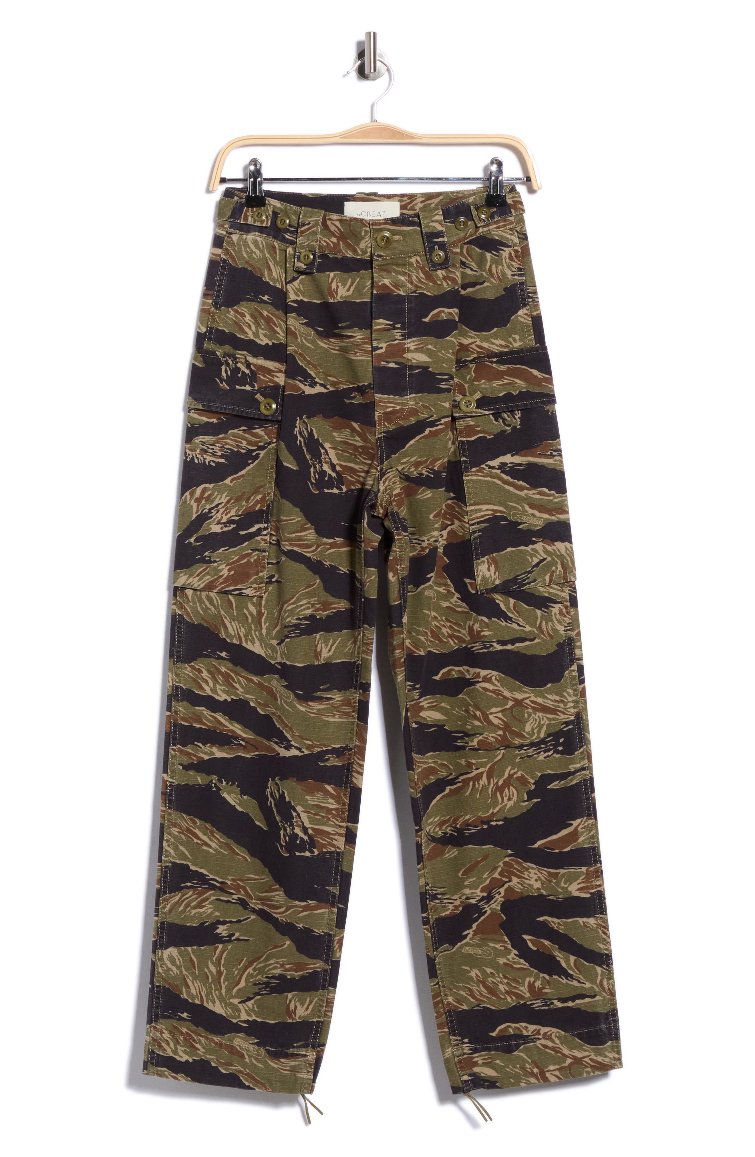 The Convoy Camo High Waist Ankle Cargo Pants