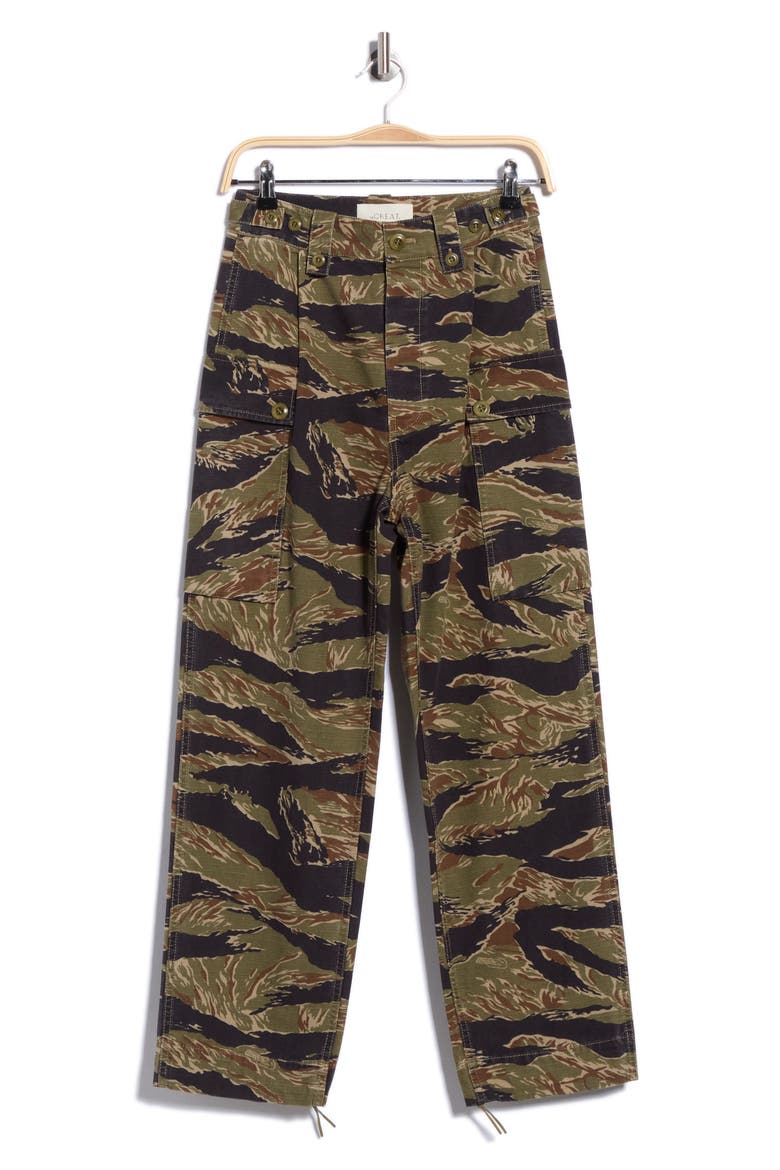 The Convoy Camo High Waist Ankle Cargo Pants, Main, color, CAMO SURPLUS