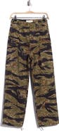 THE GREAT. The Convoy Camo High Waist Ankle Cargo Pants
