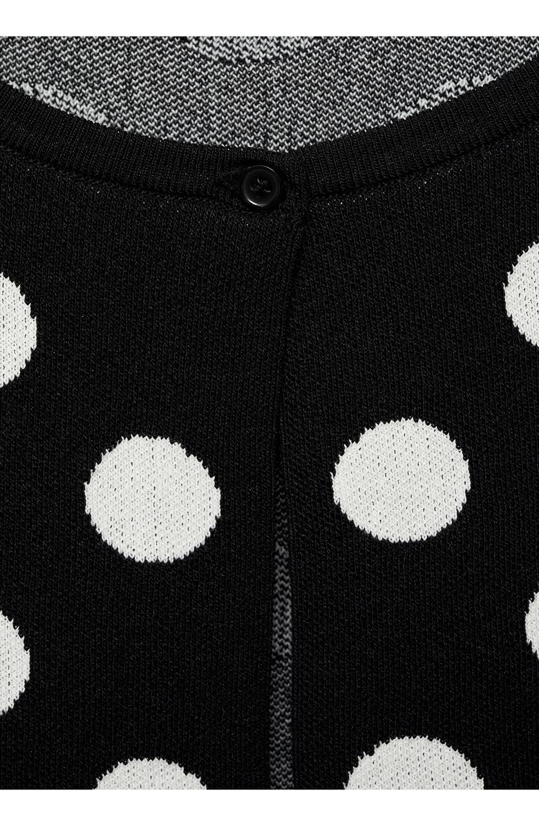 MANGO Polka Dot Cardigan, Alternate, color,