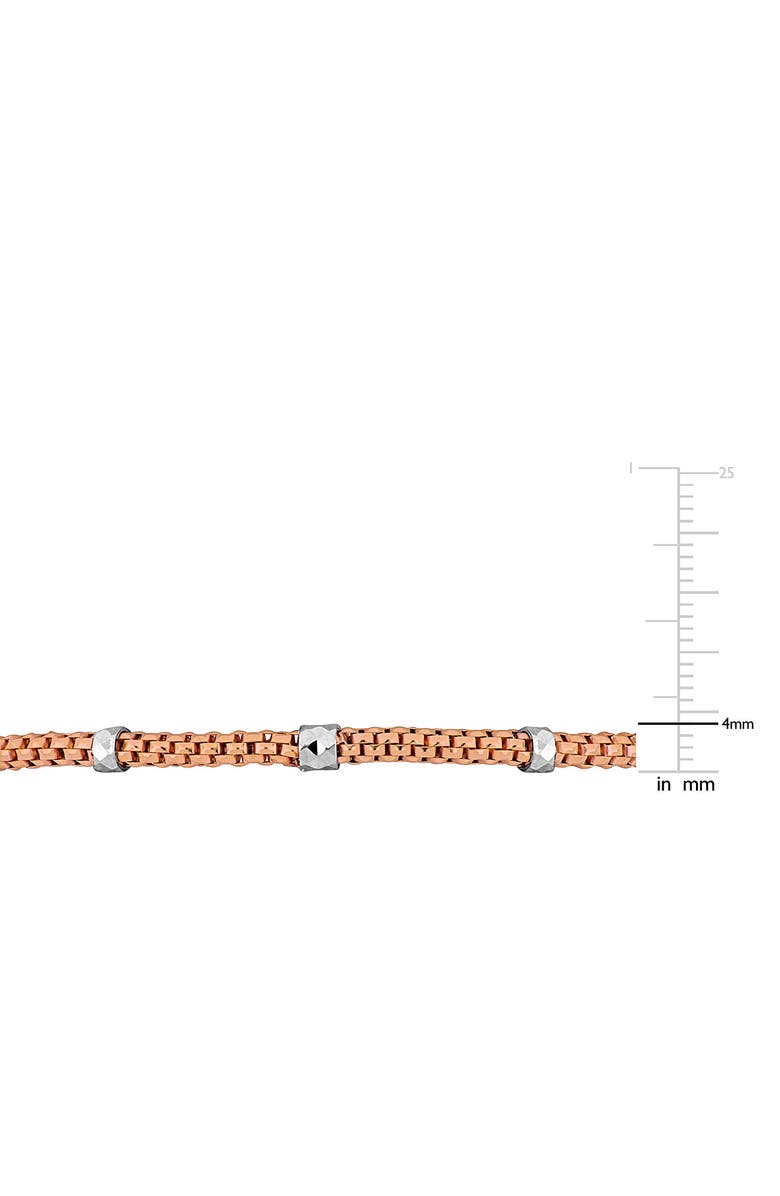 DELMAR 2.5mm Station Bracelet, Alternate, color, Rose Silver