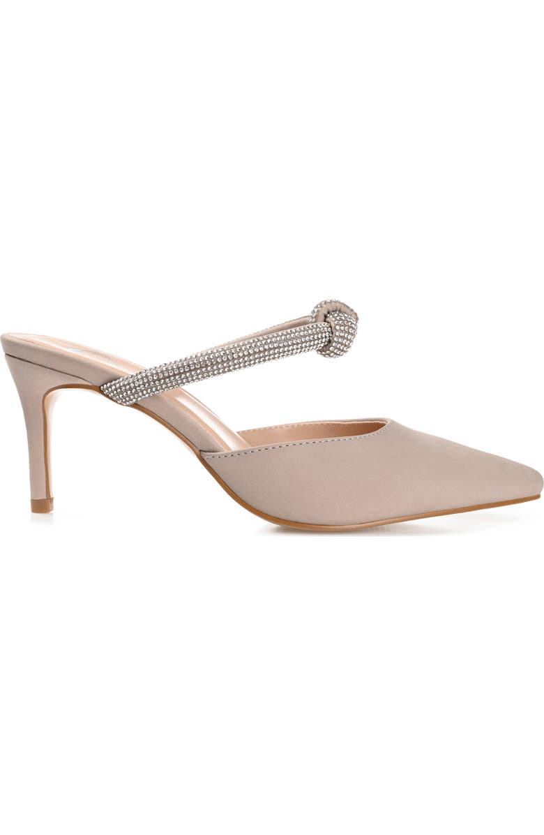Journee Collection Lunna Crystal Embellished Pump - Wide Width, Alternate, color, Blush Smoke