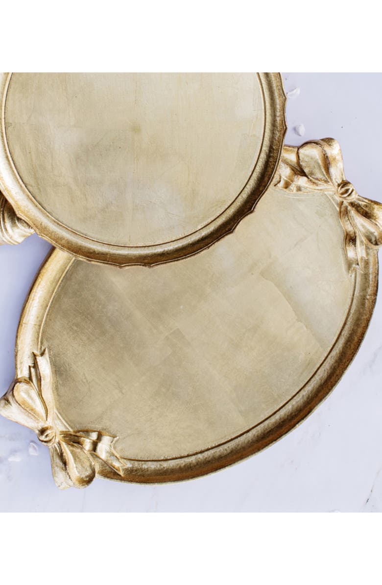 VIETRI Florentine Fow Handle Wood Tray, Alternate, color, 