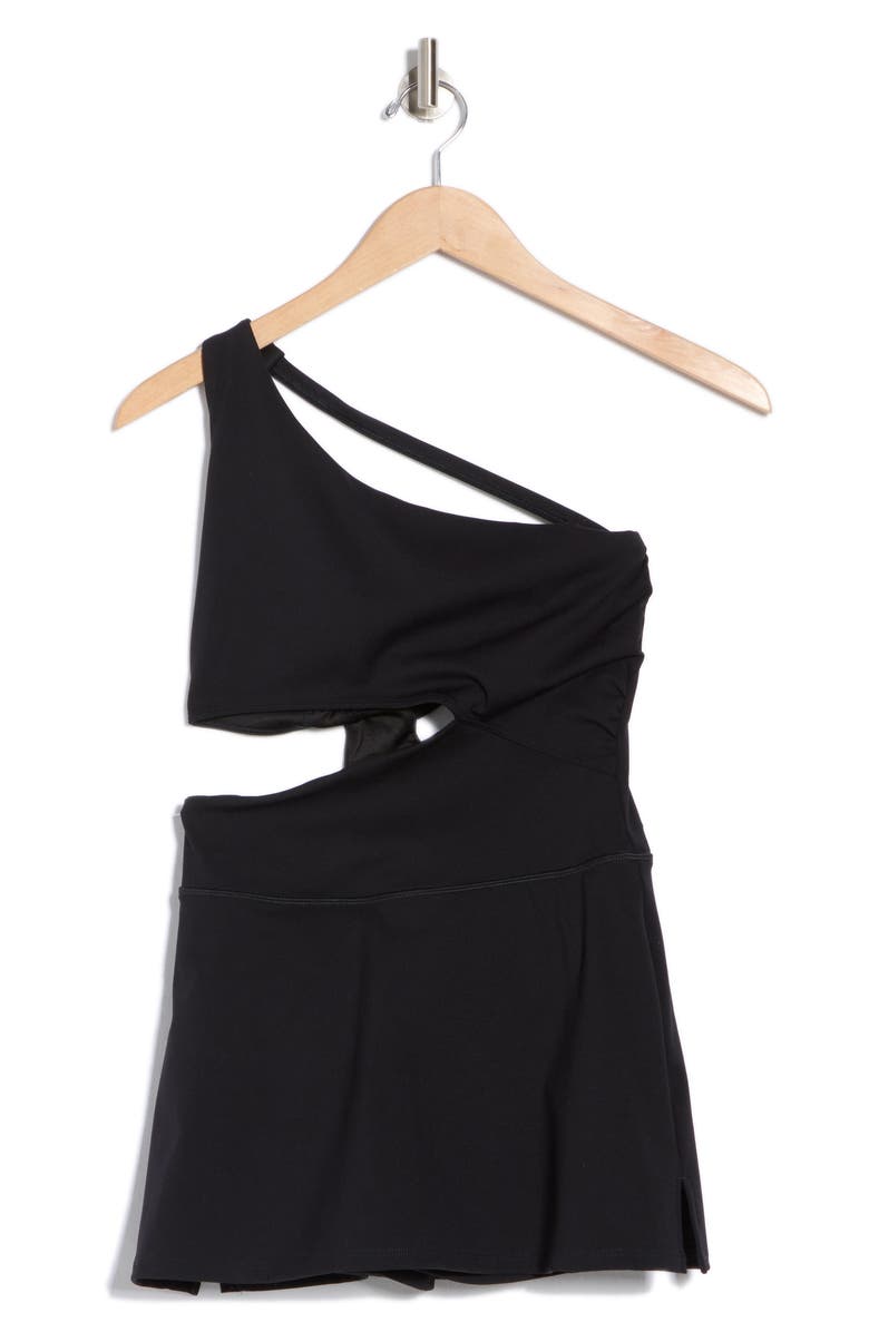 Free People Transcend Limits One-Shoulder Skortsie Dress, Alternate, color,