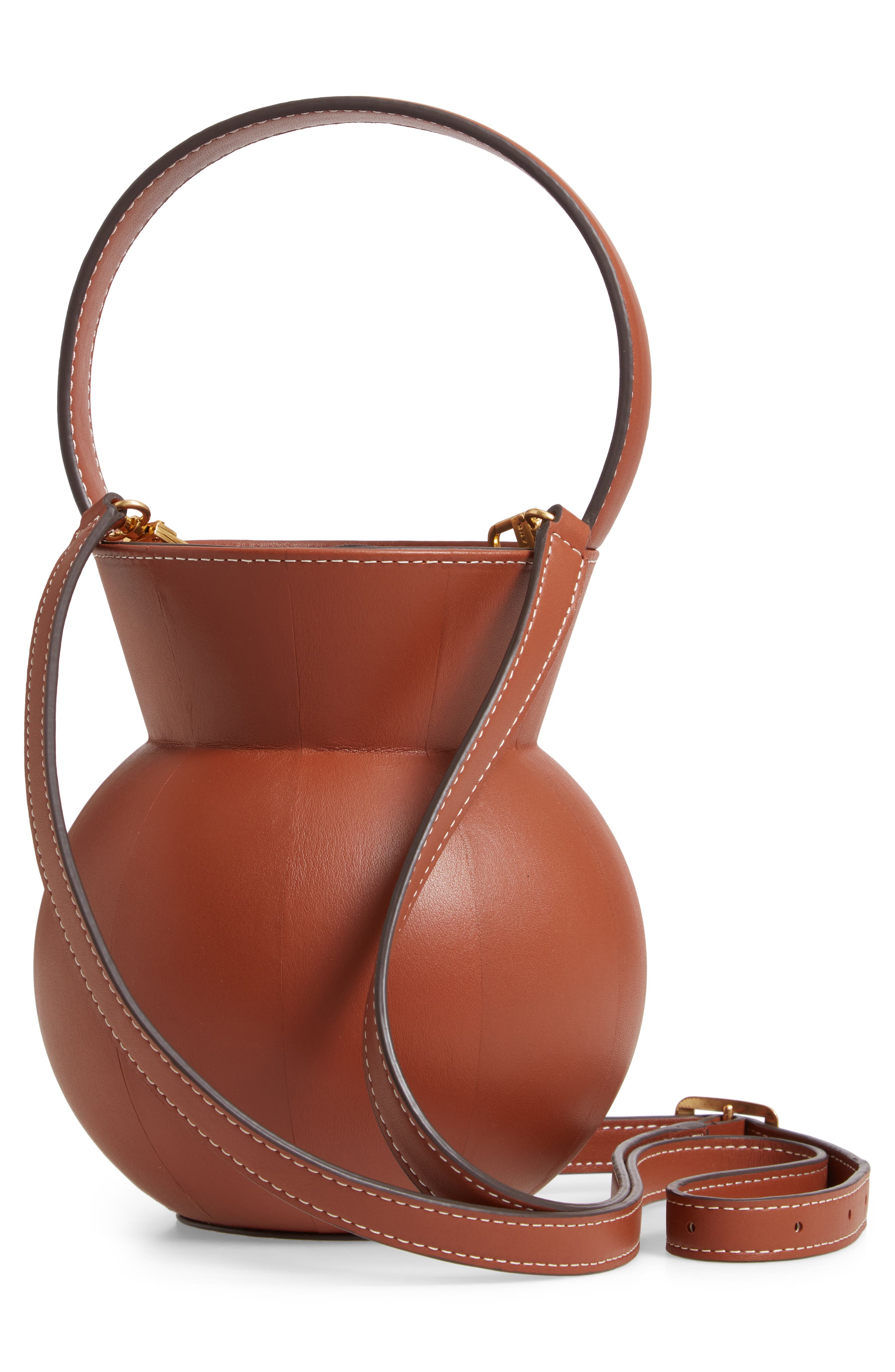 STAUD Keaton Leather Bag, Alternate, color, 