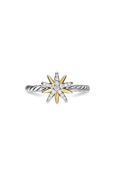Starburst 18k Gold Diamond Ring