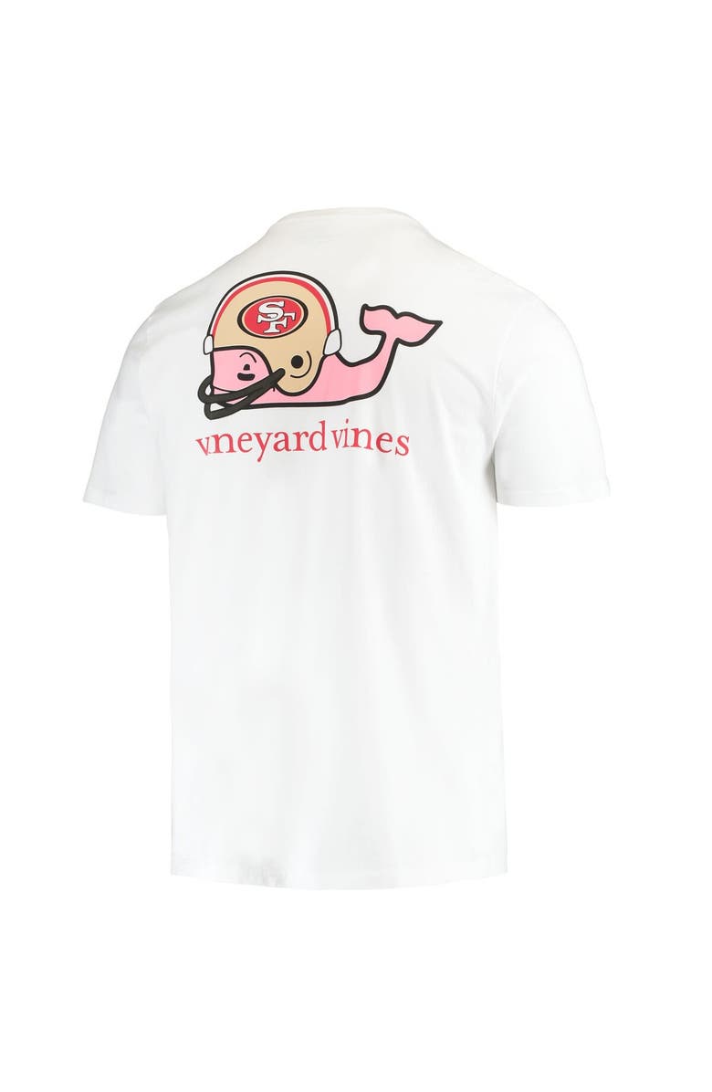 vineyard vines Men's Vineyard Vines White San Francisco 49ers Big & Tall Helmet T-Shirt, Alternate, color, White
