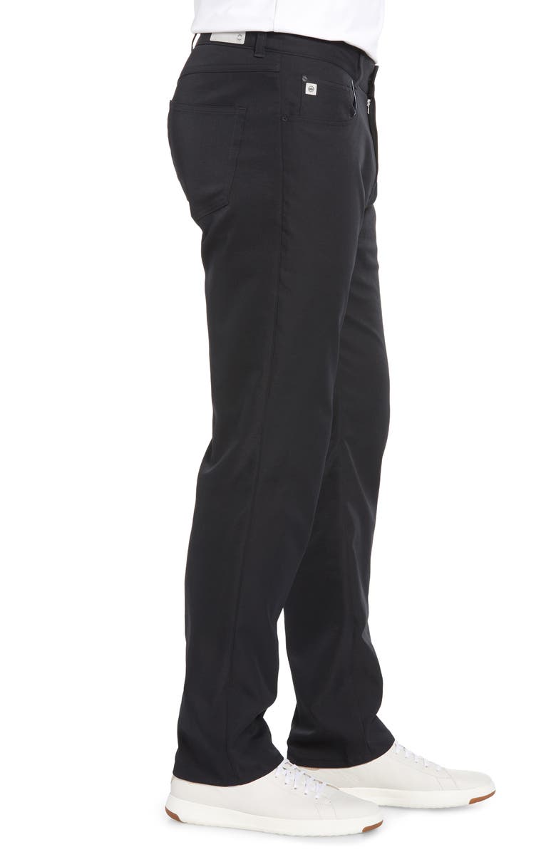 Peter Millar Regular Fit Performance Pants, Alternate, color, Black