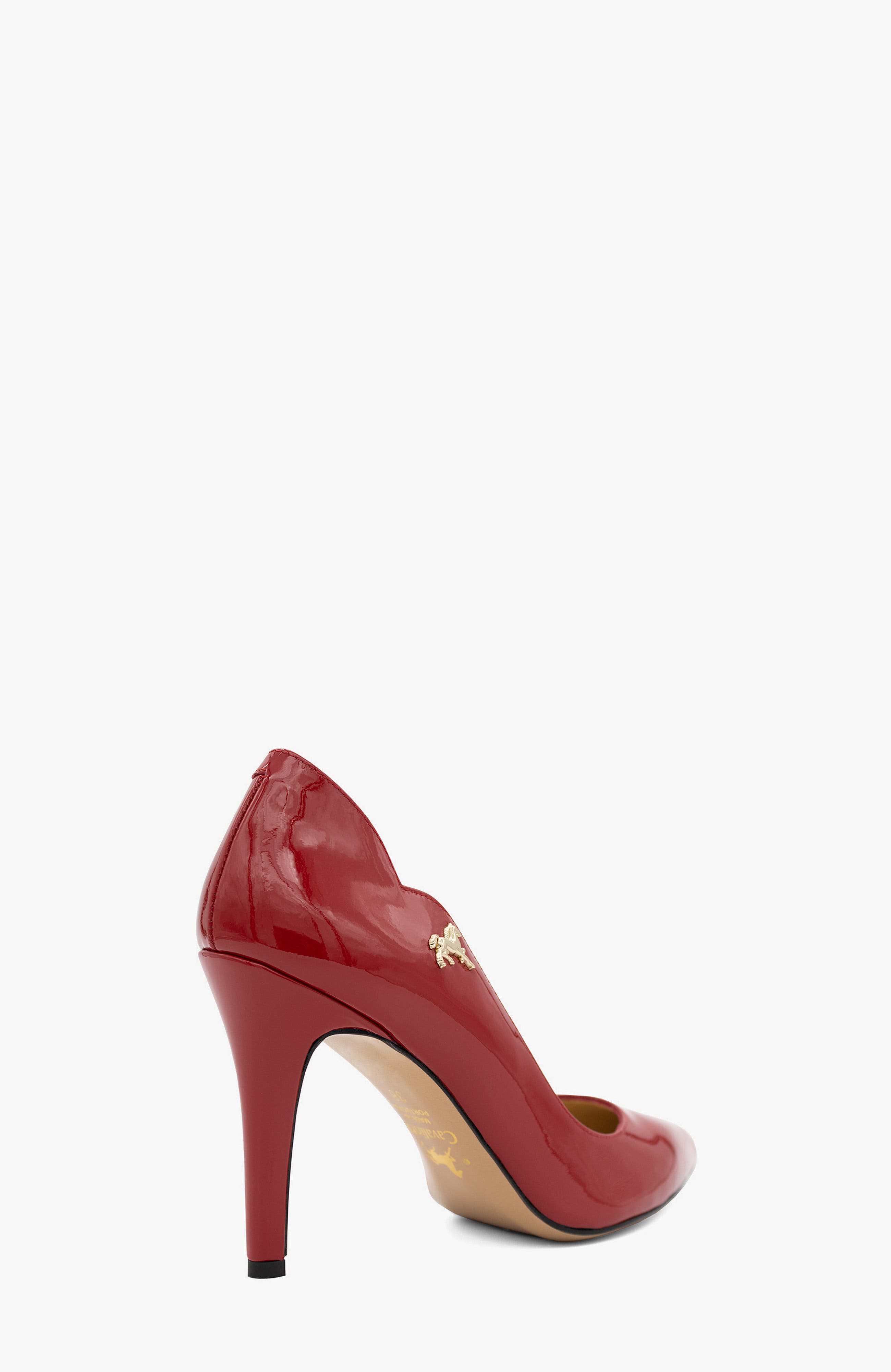 All In Patent Leather High Heel Pump, Alternate, color, Red