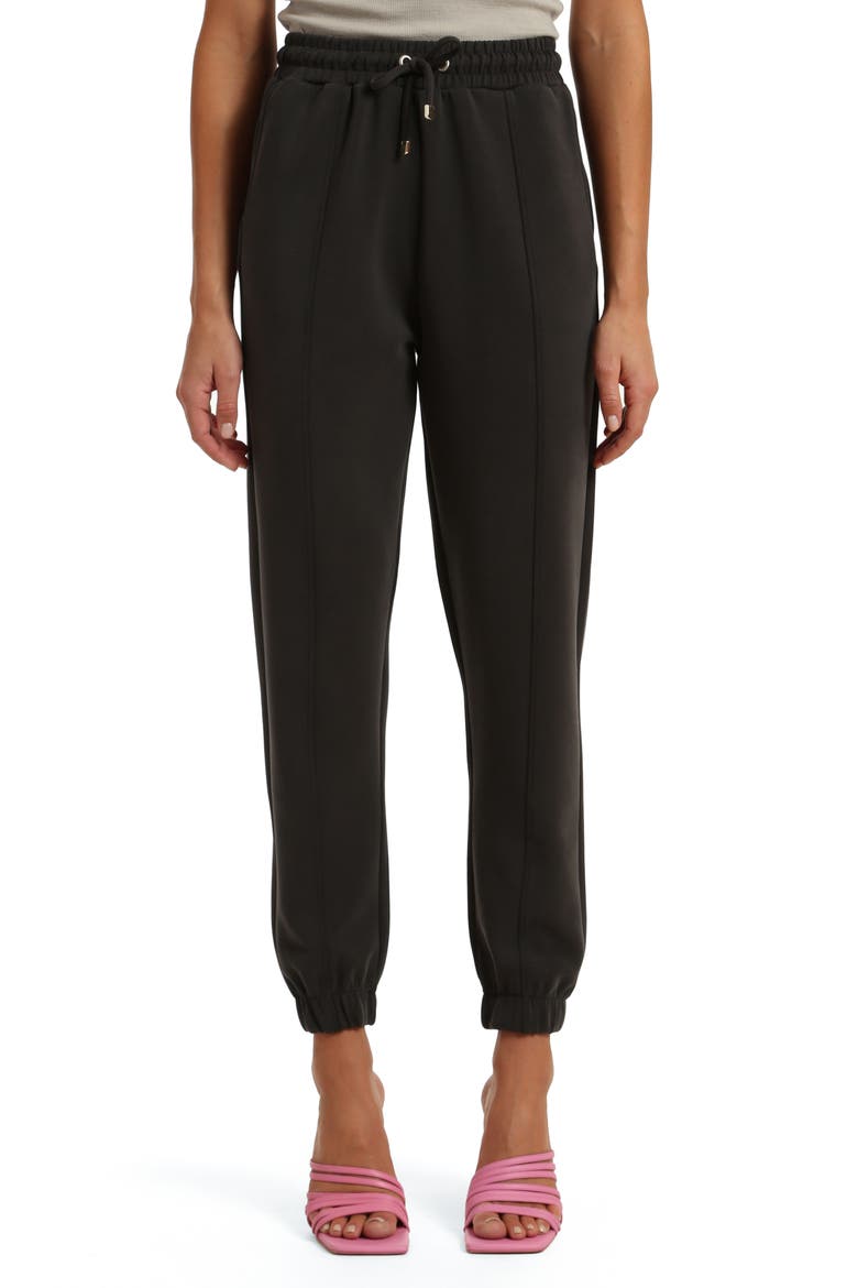 Slim Fit Cotton Blend Sweatpants, Main, color, BLACK