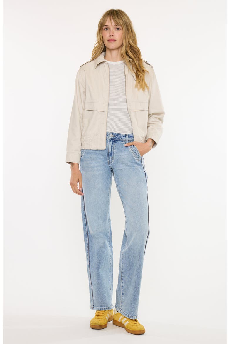 Mali Low Slung Baggy Jeans, Main, color, Medium Wash