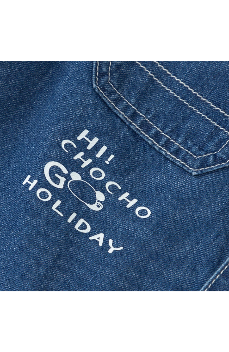 Balabala Toddler Boy Explore Style Denim Short Sleeve Shirt, Alternate, color, Navy