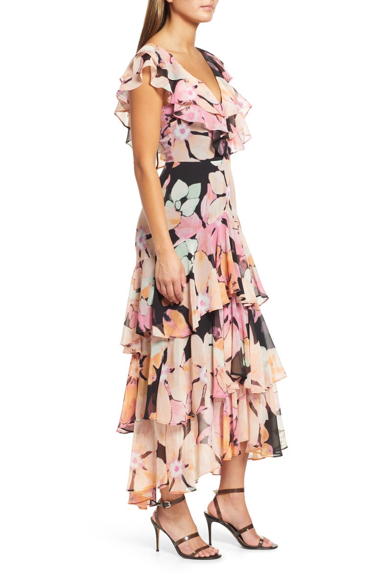 Chelsea Tiered Ruffle Maxi Dress, Alternate, color, BLACK ORCHID