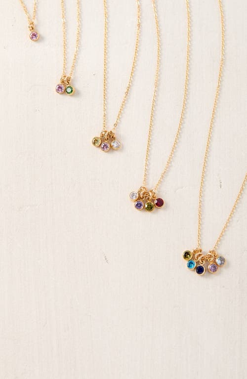 Set & Stones Multi Birthstone Charm Necklace