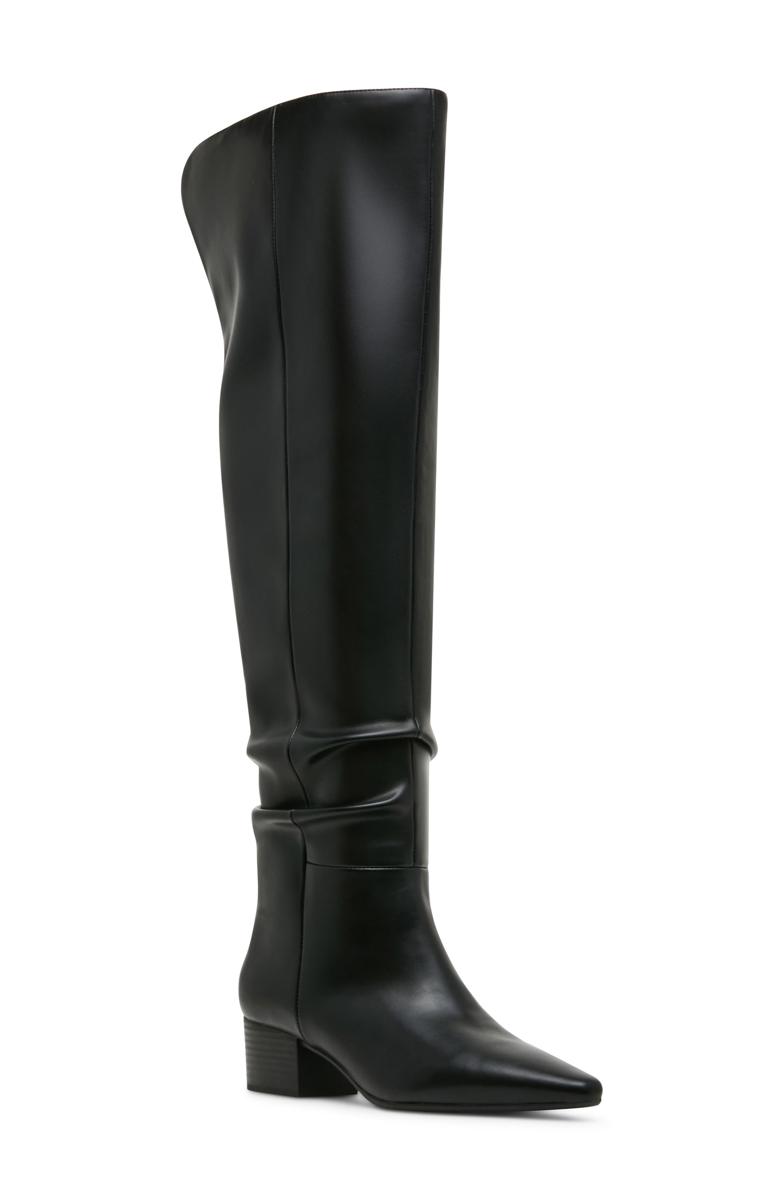 Elite Over the Knee Faux Leather Boot