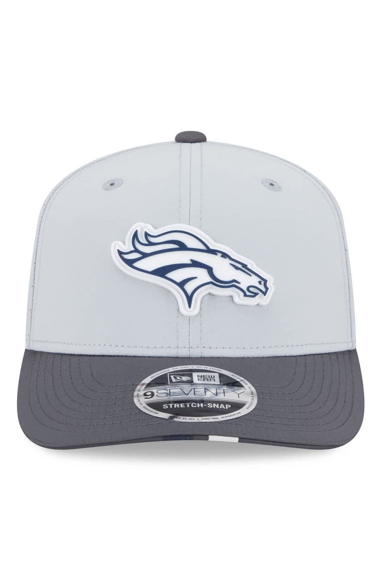 New Era Men's New Era  Gray/Graphite Denver Broncos 2025 NFL Training Camp 9SEVENTY Adjustable Hat, Alternate, color, 
