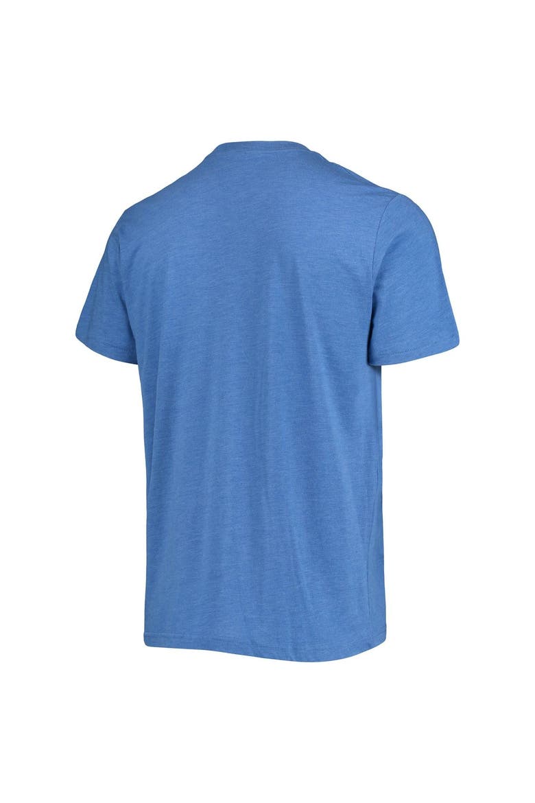 Men's Homage Royal Los Angeles Dodgers Hand-Drawn Logo Tri-Blend T-Shirt, Alternate, color, Royal