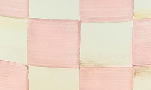 Mackenzie-childs Mackenzie Childs Rosy Check Enameled Steel Cake Carrier In Pink