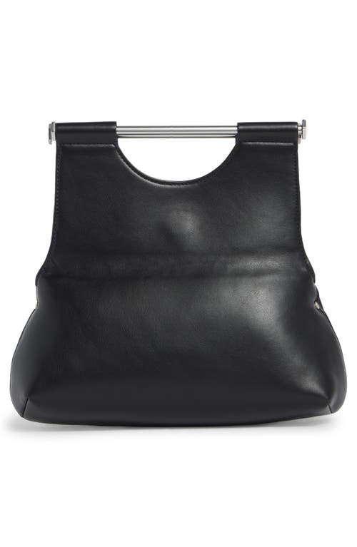 Bcbg Double Bar Foldover Shoulder Bag In Black