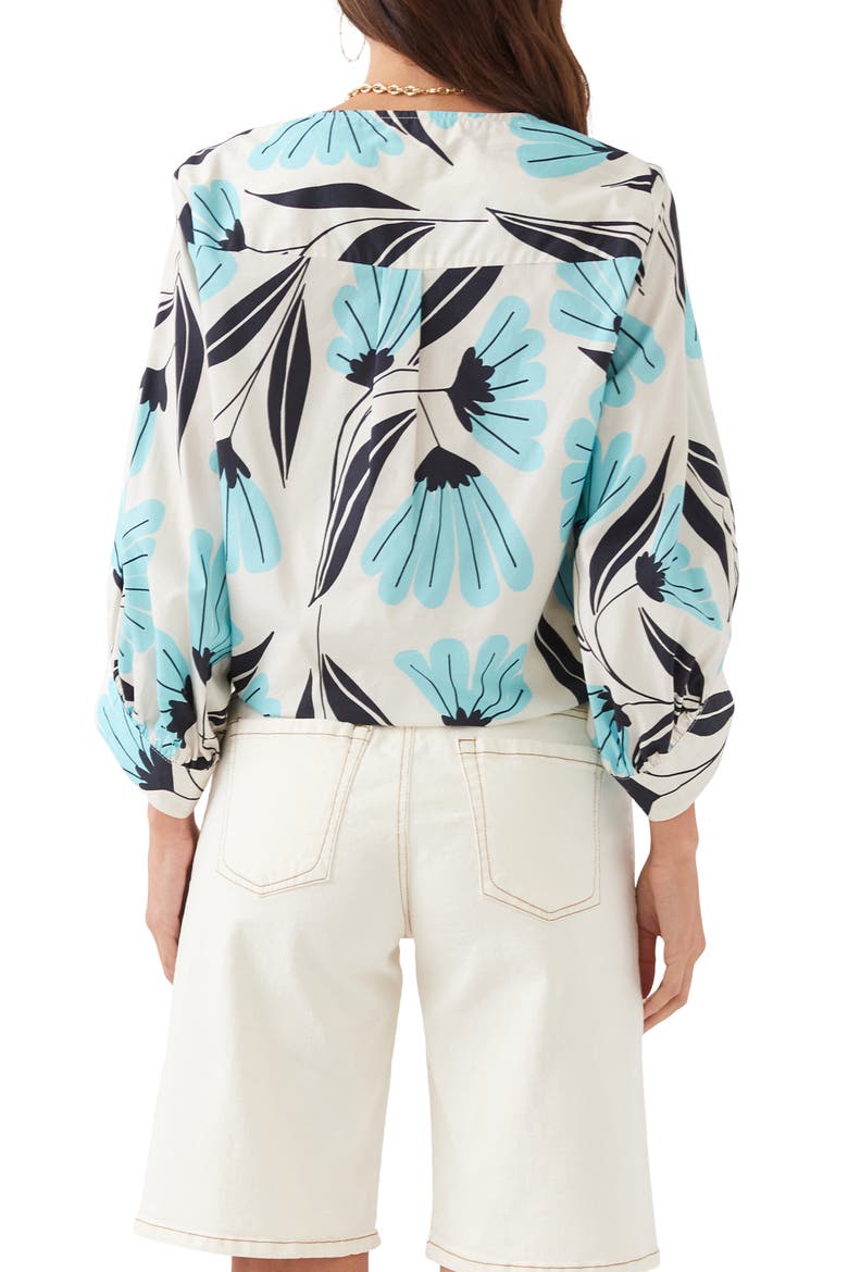 Print Tie Front Top, Alternate, color, PRINT
