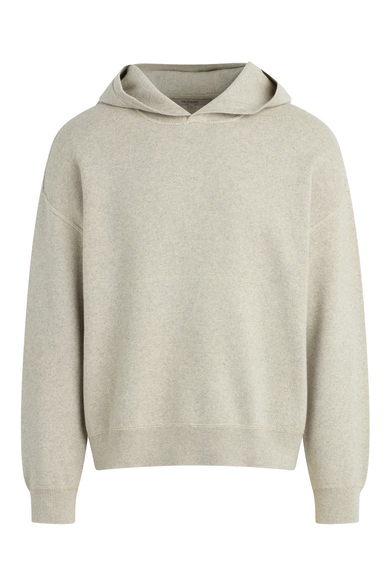 Cotton & Cashmere Double Knit Hoodie, Alternate, color, OATMEAL