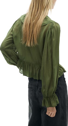 Ruffle Long Sleeve Top